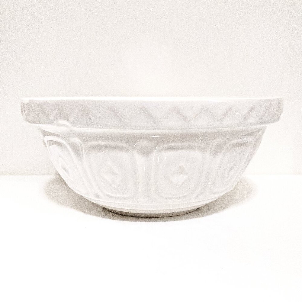 MASON CASH Cream Cane Mixing Bowl 26cm Wide Classic Kitchen Earthenware British